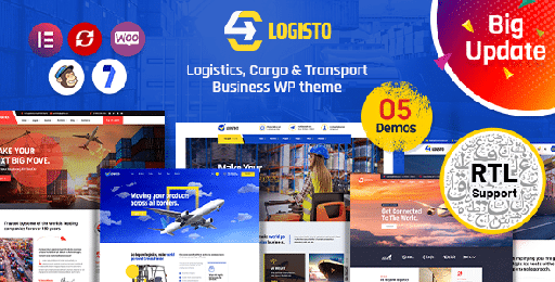 Logisto  Logistic and Cargo WordPress Theme + RTL