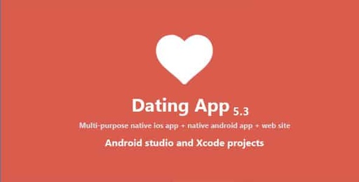 Dating App  web version, iOS and Android apps