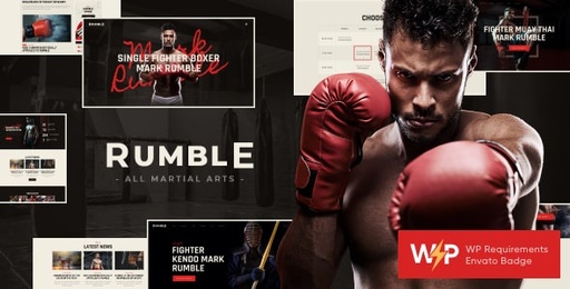 Rumble | Boxing &amp; Mixed Martial Arts Fighting WordPress Theme