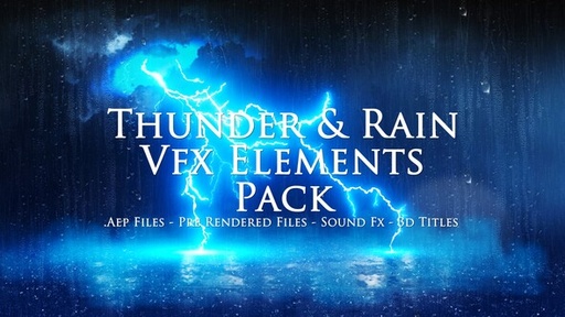 Thunder and Rain Elements VFX Pack  48669394
