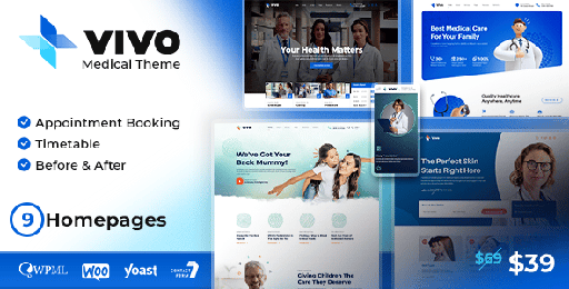 Vivo  Health and Medical WordPress Theme