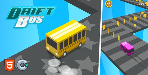 Drift Bus  HTML5 Game (Construct 3)