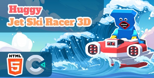 Huggy Jet Ski Racer 3D  HTML5 Game  C3P