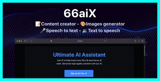 66aix  AI Content, Chat Bot, Images Generator &amp; Speech to Text (SAAS)