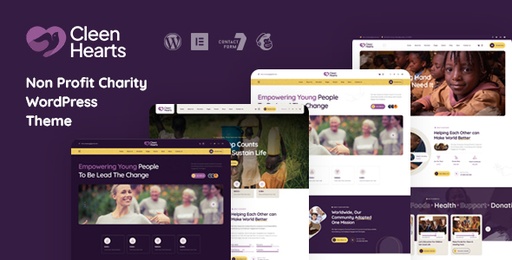 Cleenhearts  Non Profit Charity WordPress Theme