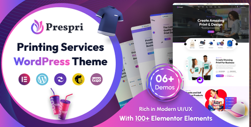 Prespri  Printing Services WordPress Theme