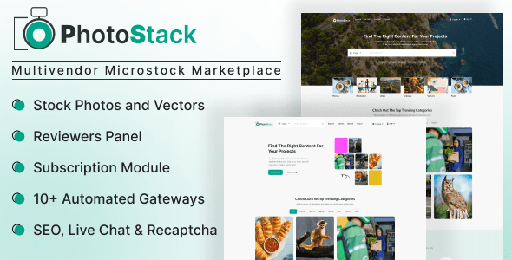 PhotoStack  Multivendor Microstock Marketplace