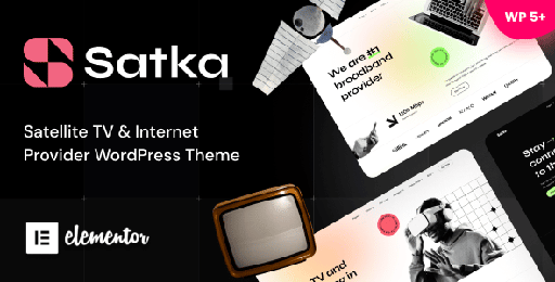 Satka  Satellite TV &amp; Internet Provider WordPress Theme