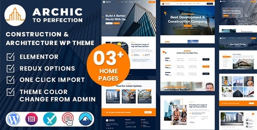 Archic  Construction and Architecture WordPress Theme