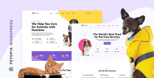 Petopia  Pet Care Service WordPress Theme