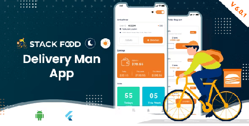 StackFood Multi Restaurant  Food Ordering Delivery Man App