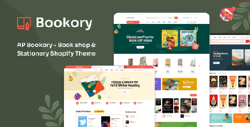 Ap Bookory- Book shop &amp; Stationery Shopify Theme