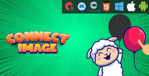 Connect Image Puzzle  HTML5 Game  Web, Mobile and FB Instant games(C3p and HTML5)