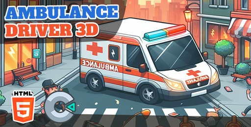 Ambulance Driver 3D  HTML5 Game  C3P