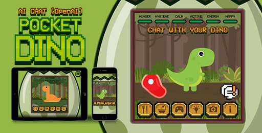 Pocket Dino (AI Chat)  HTML5 Game