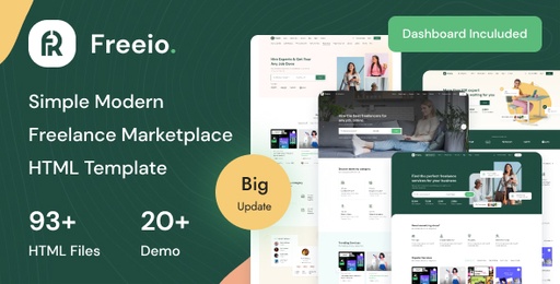 Freeio  Freelance Services Marketplace &amp; Job Board HTML Template