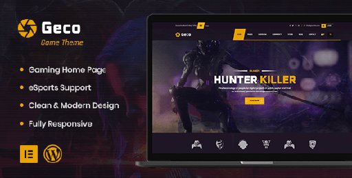 Geco  eSports and Gaming WordPress Theme + bbpress