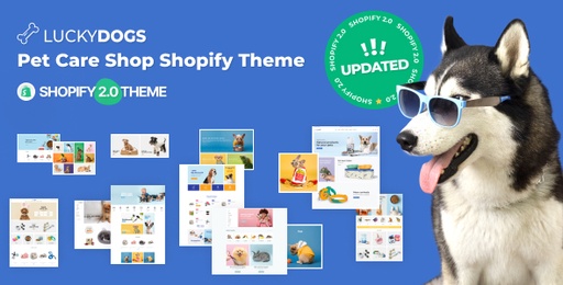 LuckyDogs  Pet Care Shop Shopify Theme