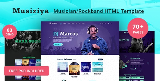 Musiziya  Musician HTML Template