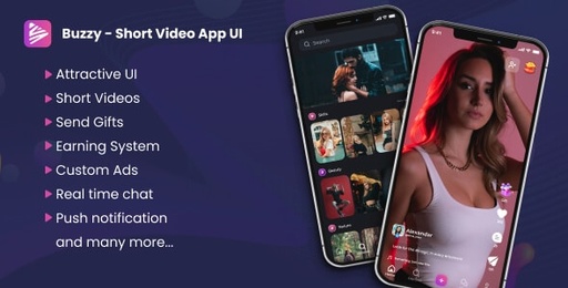 Buzzy  TikTok, Dubsmash, Triller Clone Script &amp; Short Videos with Admin Panel