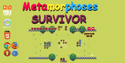 Metamorphosis Survivor HTML5 Game  (With Construct 3 Source-code .c3p)