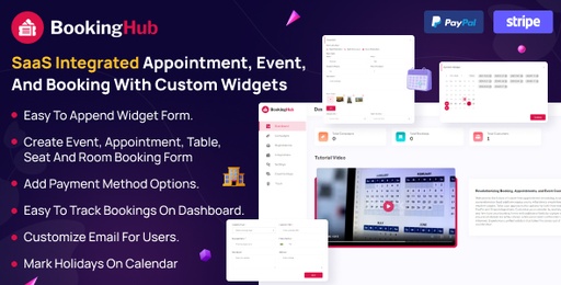 BookingHub  Booking system for multiple business SaaS application