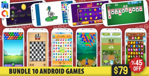 Bundle 10 Android Studio Games with AdMob Ads