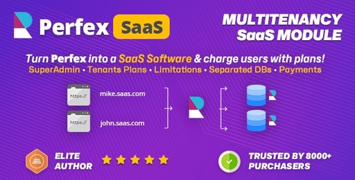 SaaS module for Perfex CRM  Multitenancy support