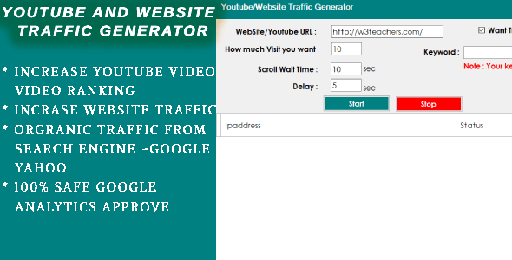 Youtube/Website Traffic Generator Software