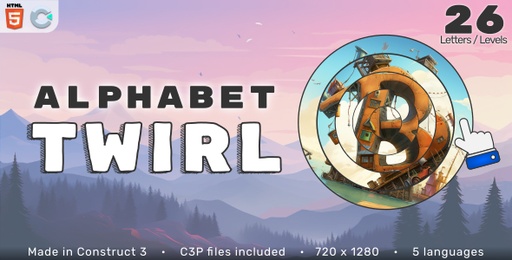 Alphabet Twirl  HTML5 Educational Game