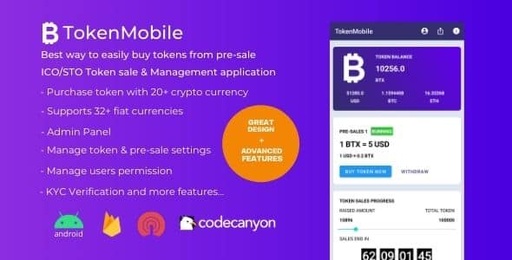 TokenMobile | Token management &amp; Pre-sale application | ICO/STO/IDO