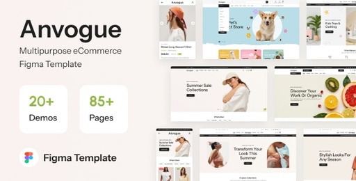 Anvogue  Multipurpose eCommerce Figma Template