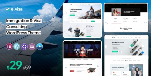 Evisa  Immigration and Visa Consulting WordPress Theme