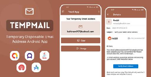 TempMail  Temporary Disposable Email Address App with AdMob Ads