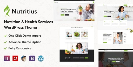Nutritius  Nutrition &amp; Health Services WordPress Theme