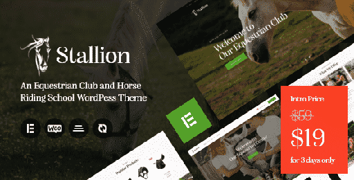 Stallion  An Equestrian Club and Horse Riding School WordPess Theme