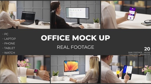Office Mock UP  Real Footage  48057989