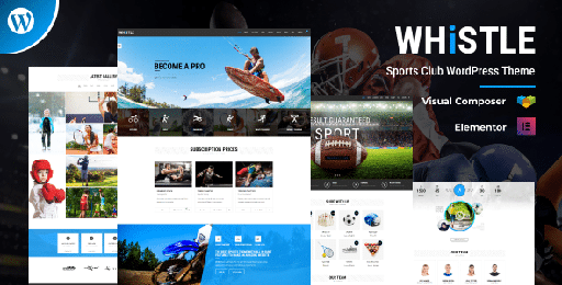 Whistle  Sports Club WordPress