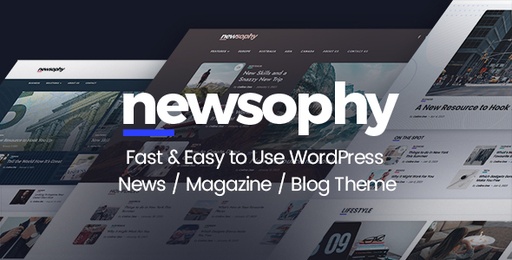 Newsophy  Fast and Easy to Use WordPress News and Blog Theme