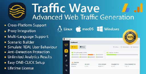 Traffic Wave | Advanced Cross-Platform Web Traffic Generation