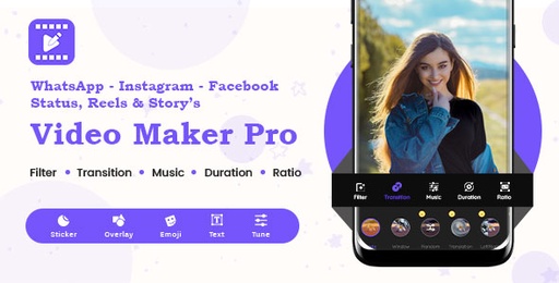 Instagram, FB, YouTube, WhatsApp Status  Story  Post  Reels Video Maker Pro