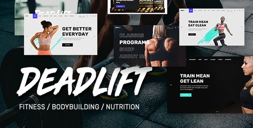 Deadlift  Fitnesss and Bodybuilding WordPress Theme