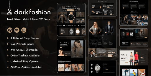 Dark Fashion  Jewel &amp; Fashion Store Theme