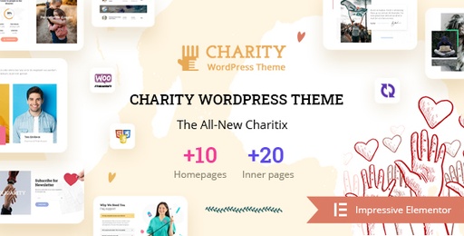 Charitix  Nonprofit Charity WordPress Theme