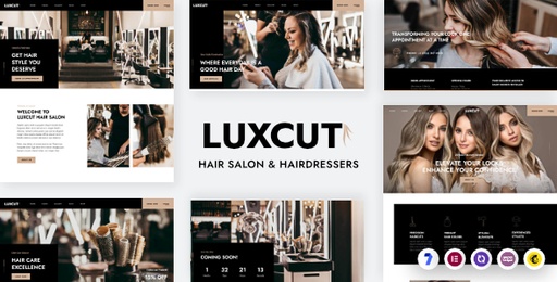 Luxcut  Hair Salons and Hairdressers WordPress Theme