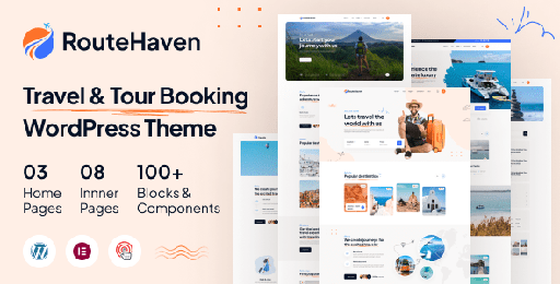 RouteHaven  Travel &amp; Tour Booking WordPress Theme