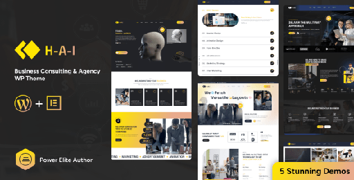 Hai  Elementor Agency WordPressTheme