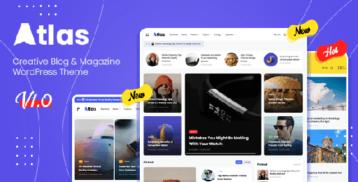 Atlas  Creative Blog &amp; News WordPress Theme