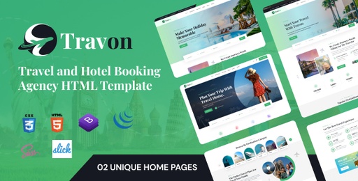 Travon  Tour and Hotel Booking HTML Template