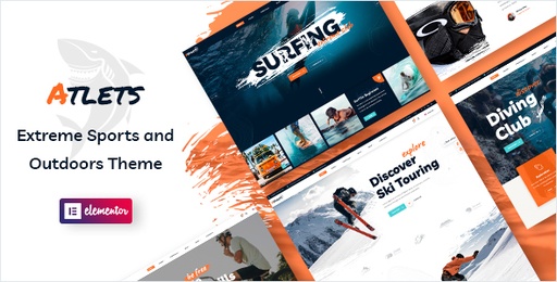 Atlets  Extreme and Outdoors WordPress Theme